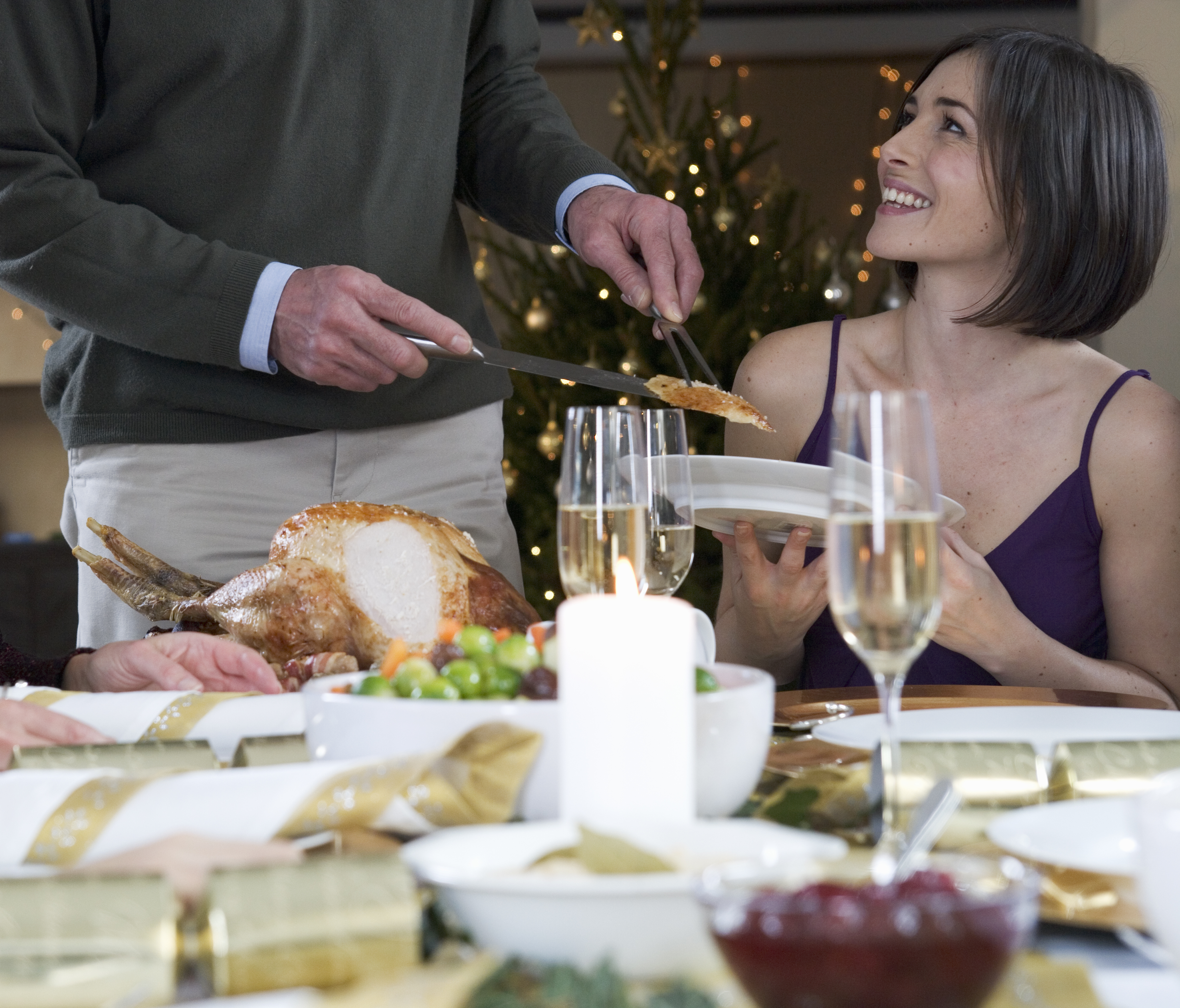 Dishing up the Christmas turkey