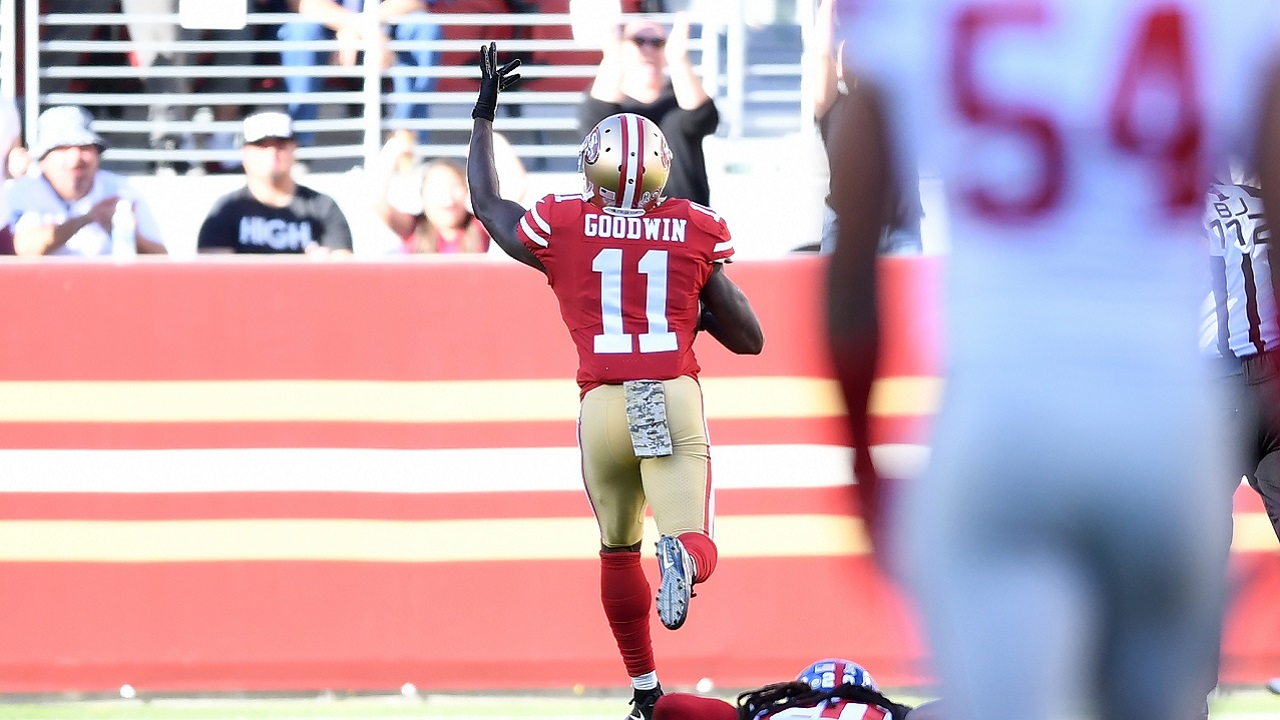 49ers Marquise Goodwin Breaks Down After Scoring Emotional Touchdown