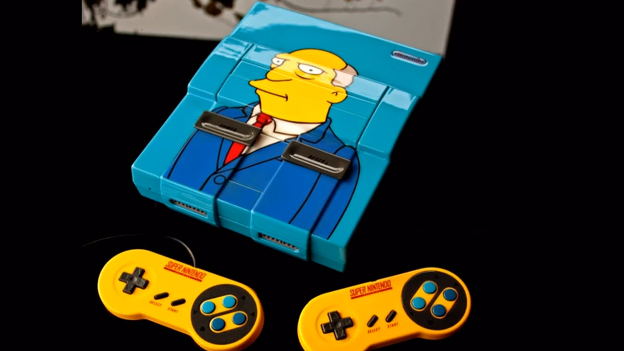 Simpsons Fan Commissions 'Super Nintendo Chalmers' Game Console