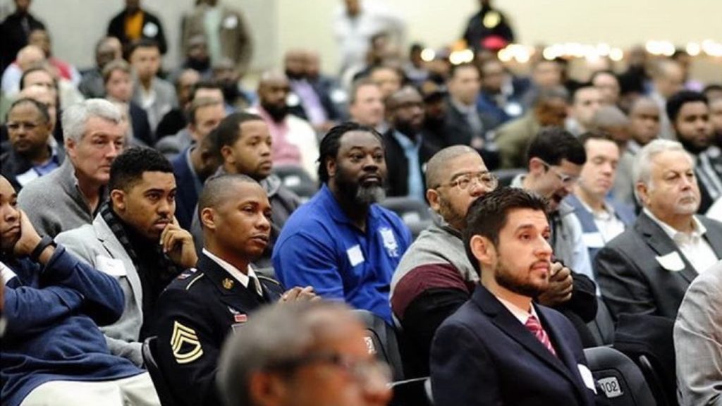 600 Men Volunteered To Be Mentors At A School's Breakfast With Dads