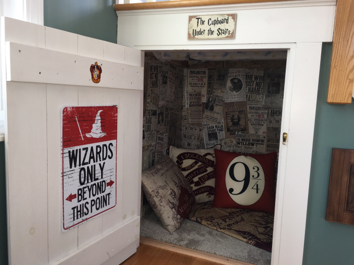 Magical Dad Recreates Harry Potter's "Cupboard Under the Stairs" For His Kids