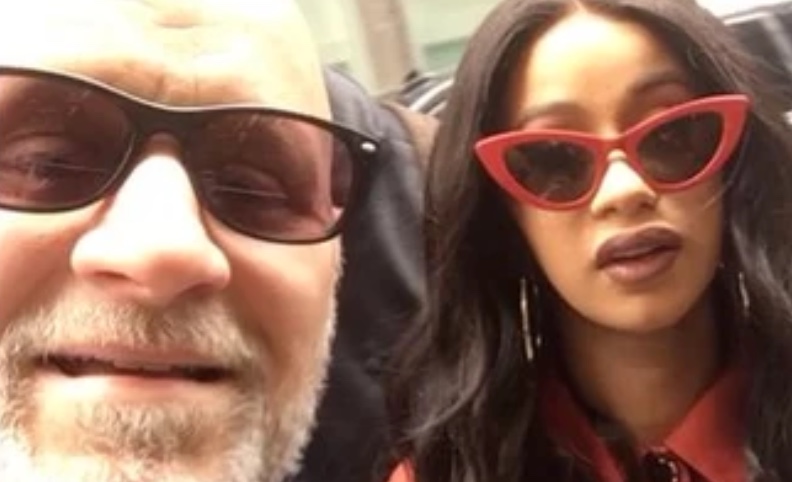 Dad Takes Selfie With Cardi B