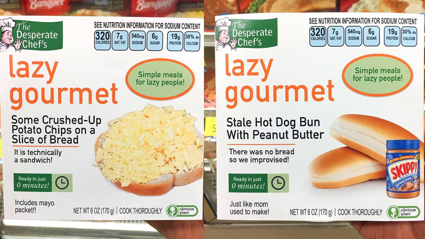 These Fake Frozen Dinners For Lazy People Are Embarrassingly Spot-On