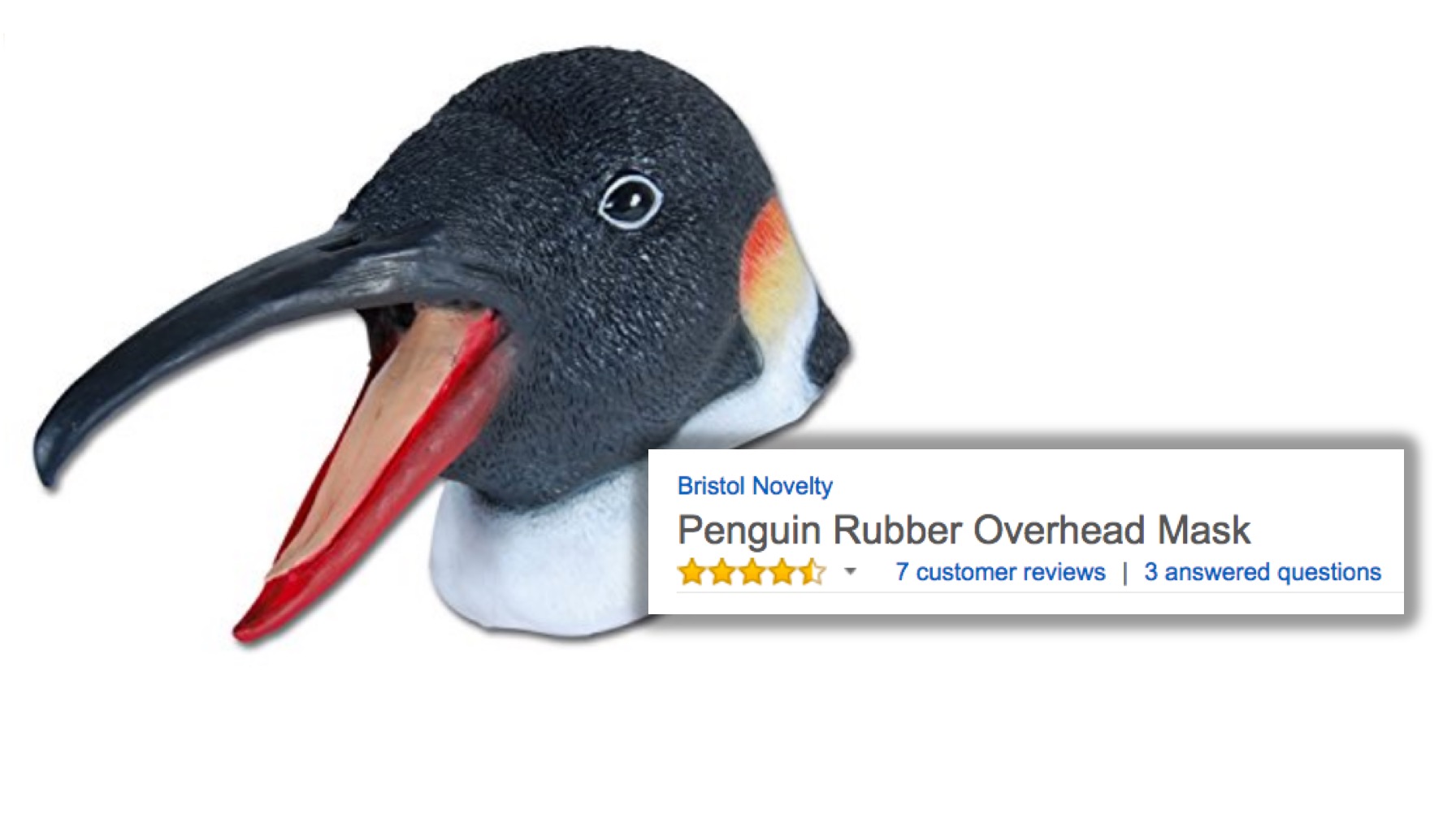 Amazon Penguin Mask Solves Bedtime Headaches