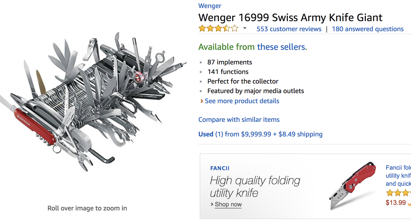 Hilarious Amazon Reviews Of A Giant Swiss Army Knife