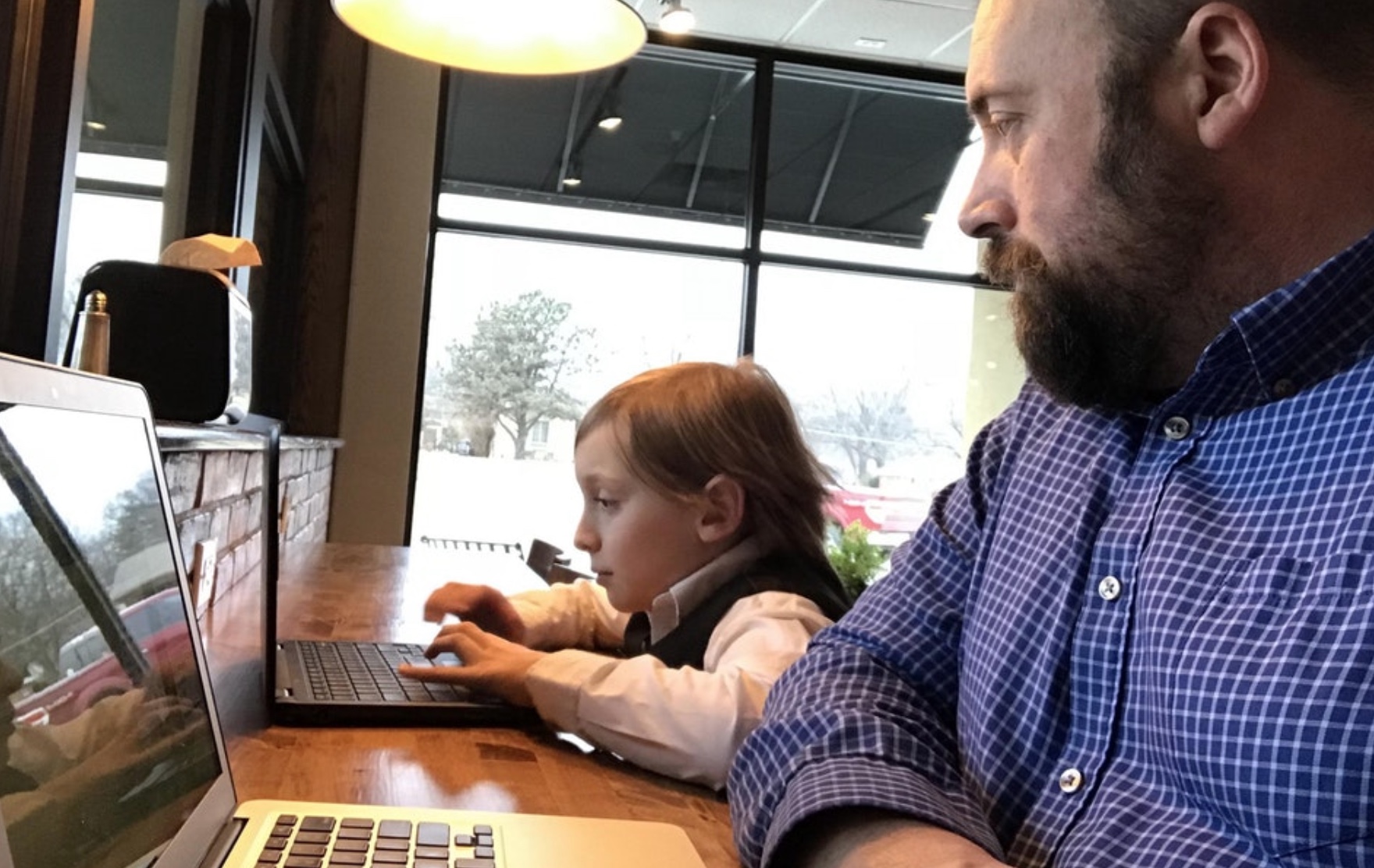 Dad And 9-Year-Old Son Bond Over Book-Writing