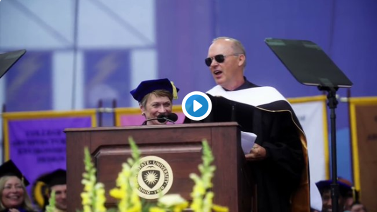 Michael Keaton Brings Down House At College Graduation With Just Two Words