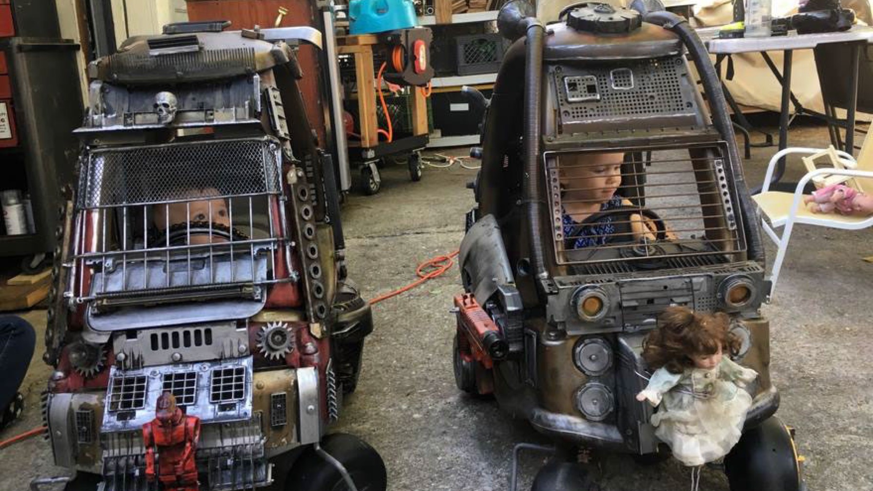 Dad Turns Kids' Little Tikes Into Post-Apocalyptic Mad Max Vehicles