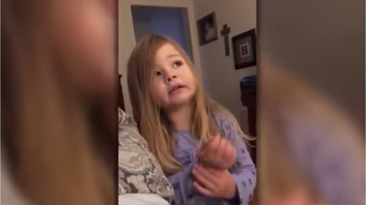 Daughter Gives Dad A Talking To For Leaving Toilet Seat Up