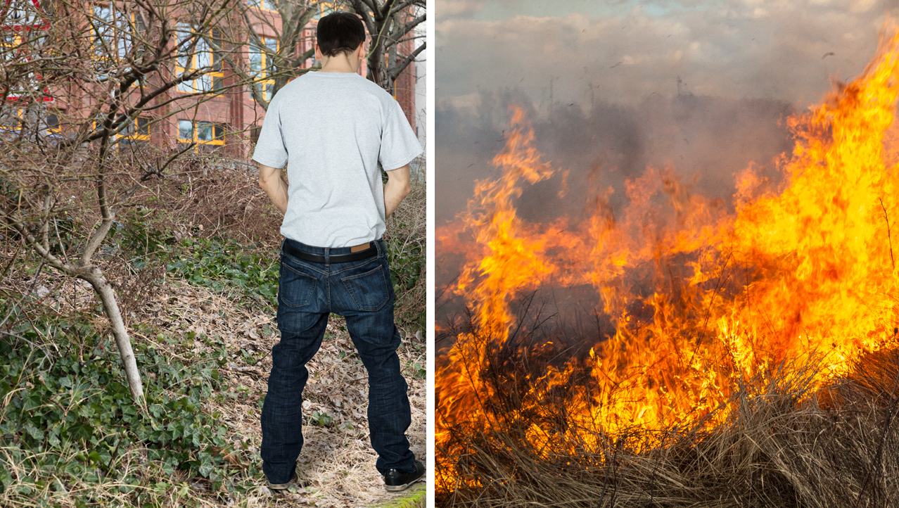 Hero Dad Puts Out Fire With Pee