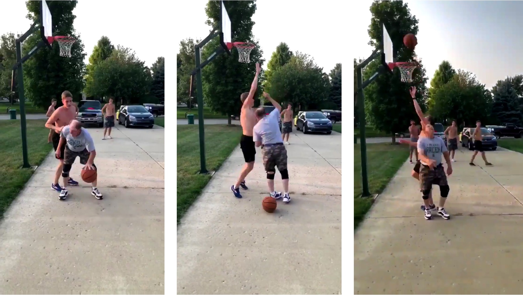 Grandpa Ends Teenager's Basketball Career With a Single Move