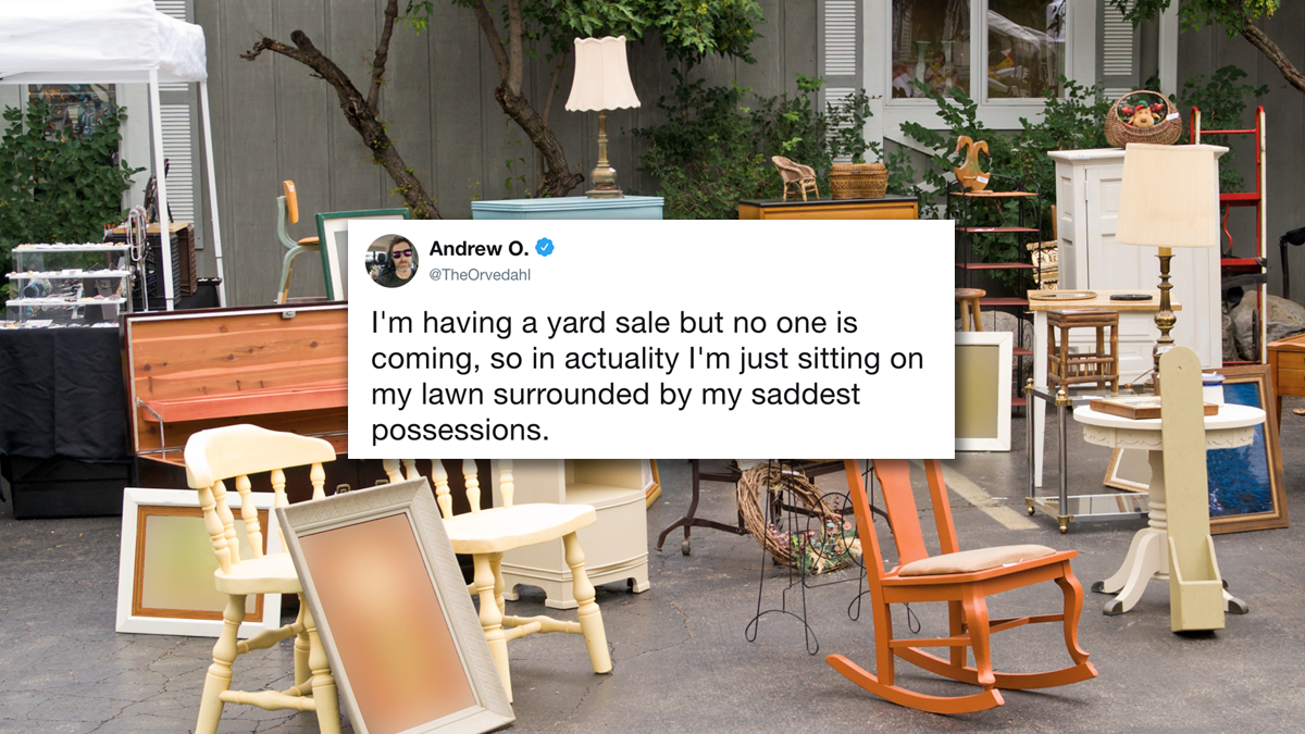 Tweet Roundup: The 10 Funniest Tweets About Yard Sales