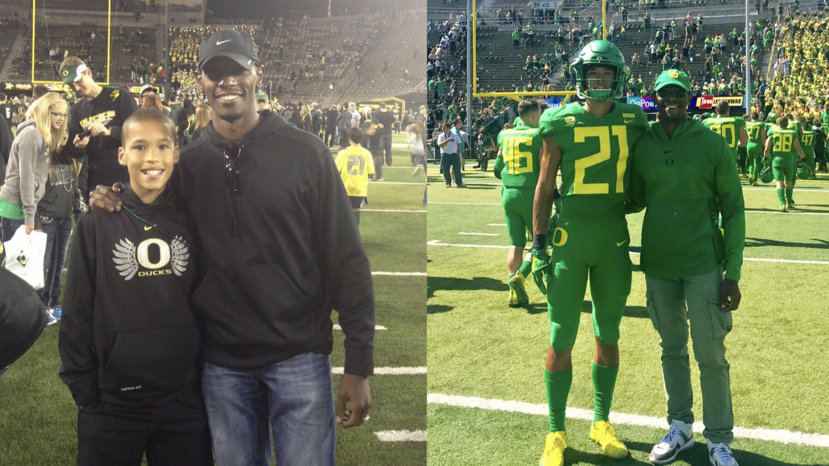 Dad's Before-and-After Photo of His College Football-Playing Son Goes Viral