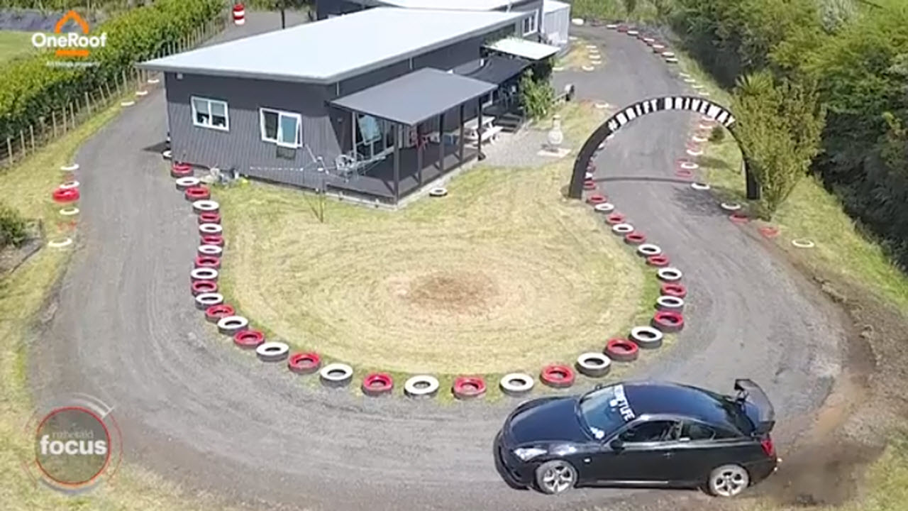 Dad Builds $10k Racetrack Around His House