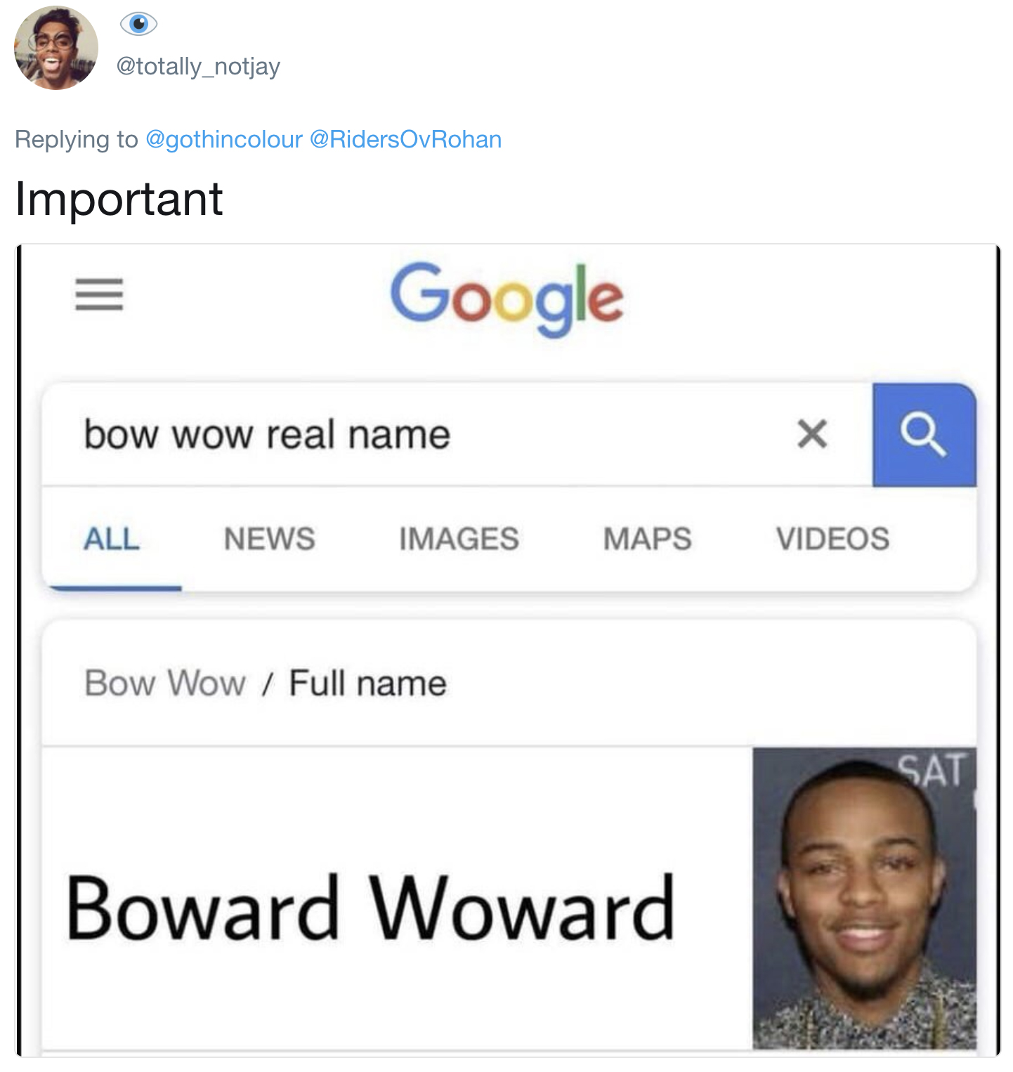 Meme Reveals The Shocking Real Names Of Several Prominent Rappers