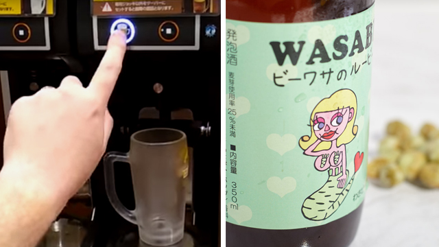 Japan Has Self Serve Beer Machines and Wasabi Flavored Beer