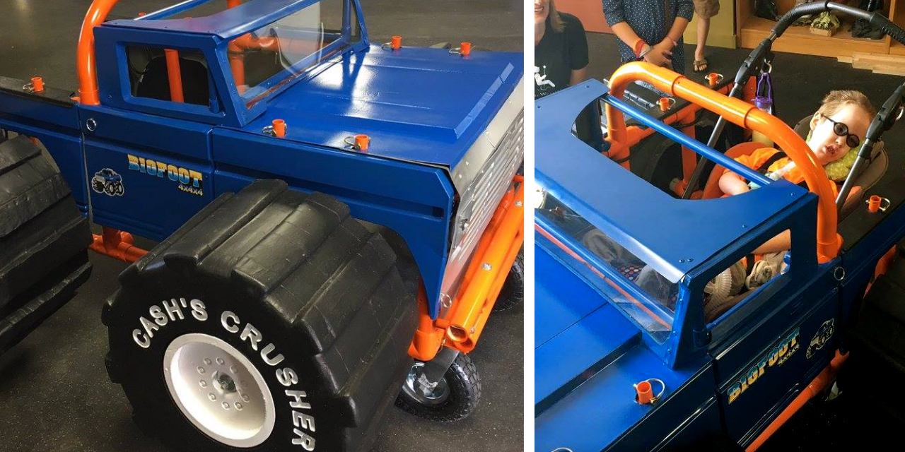 Volunteers Make Epic Monster Truck Costume for Boy in Wheelchair [VIDEO]