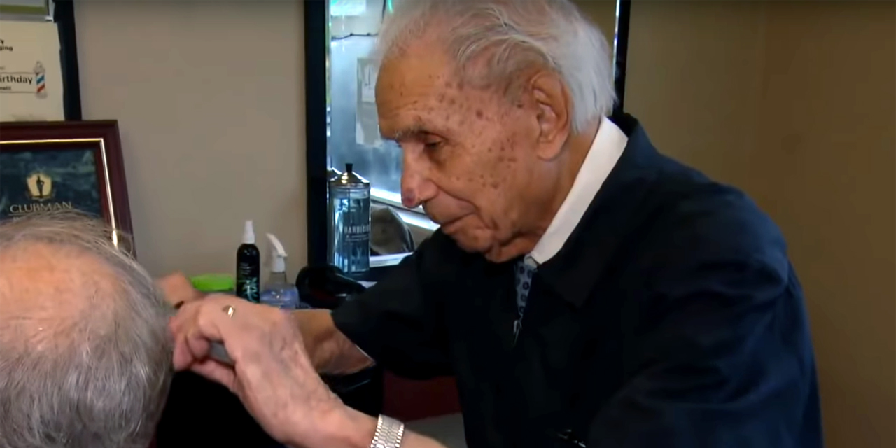 World's Oldest Barber Still Makes the Cut at 107 [WATCH]