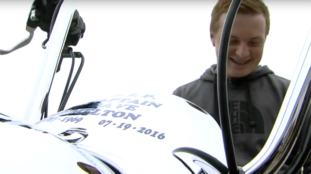 Fallen Officer's Friends Restore His Motorcycle and Give It to His Son [VIDEO]