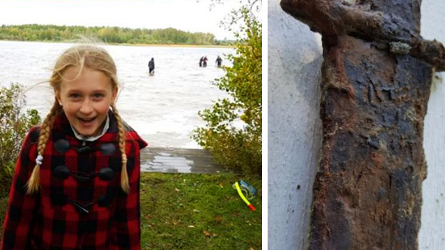 8-Year-Old Girl Pulls Ancient Sword From Lake, Now Reigns Supreme