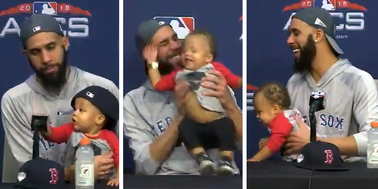 Boston's David Price in Control of Pitches but No Control of Toddler [WATCH]
