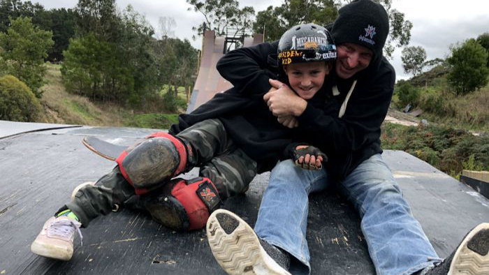 Dad Builds Huge Backyard Skateboard Ramp for X Games Competitor Son