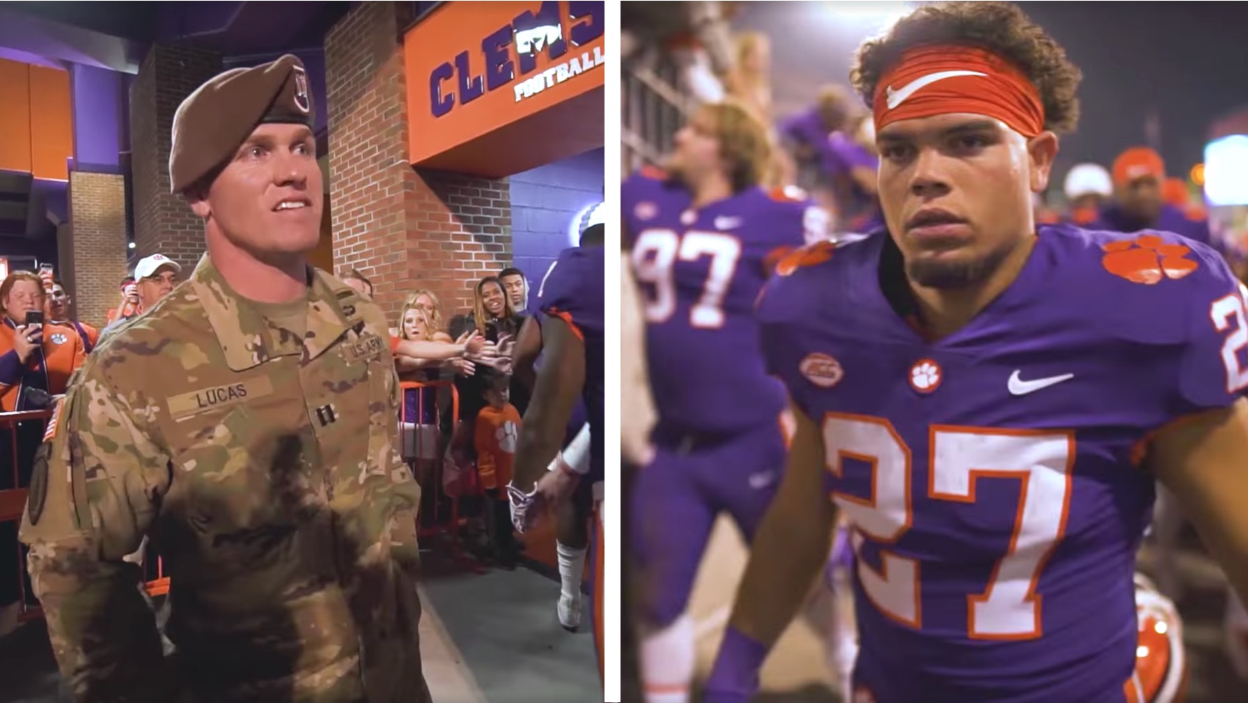 Army Dad Surprises Football Playing Son at His Game [WATCH]