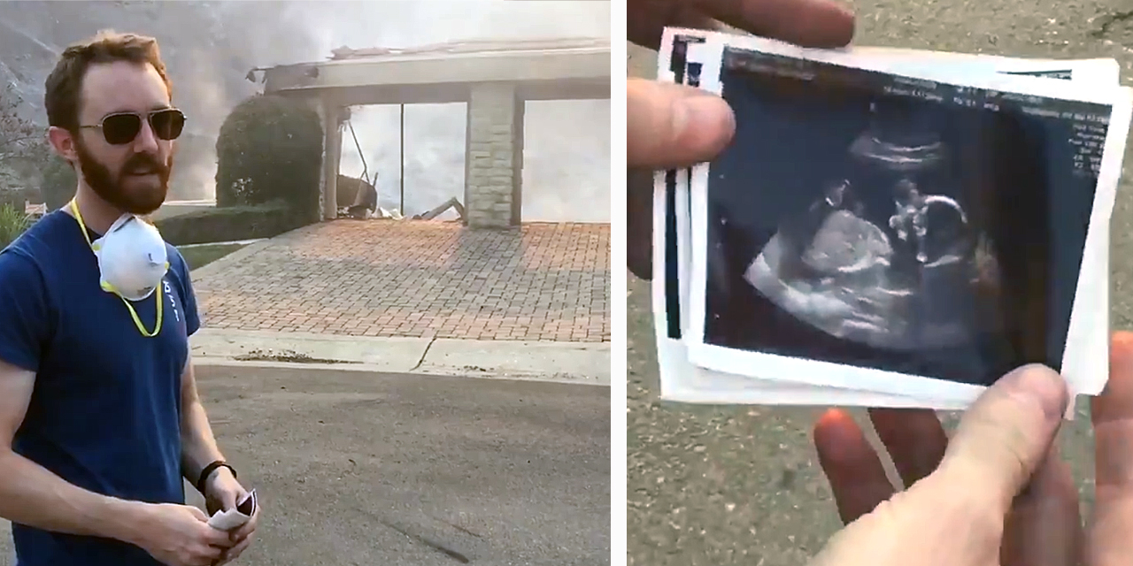 Firefighters Save Dad-to-Be's Ultrasound Photos Before Wildfire Takes Home