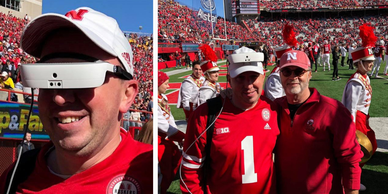 Blind Father Finally Gets to See a Football Game