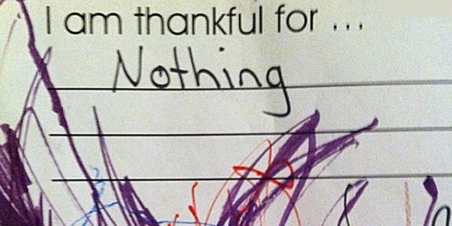9 Weird but Relatable Things Kids Were Thankful For on Thanksgiving