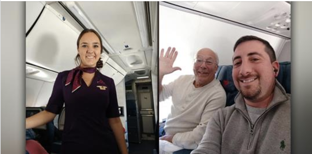 Dad Spends Christmas Airborne to Be With Flight Attendant Daughter