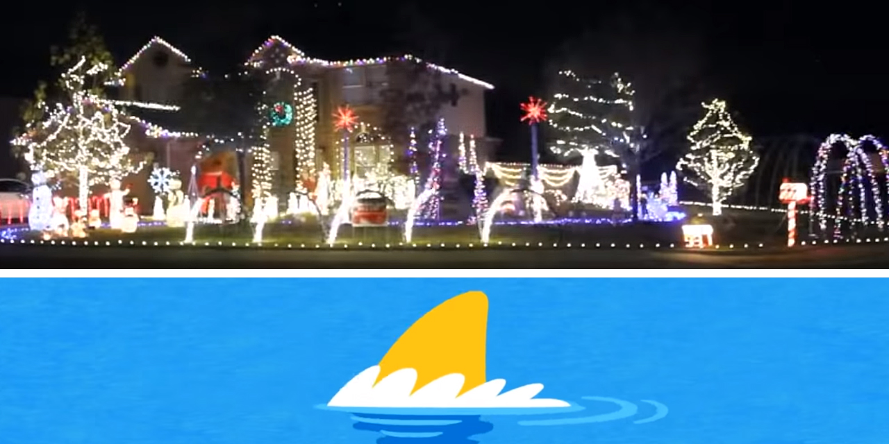 Family Syncs Elaborate Christmas Light Show to Dreaded "Baby Shark"