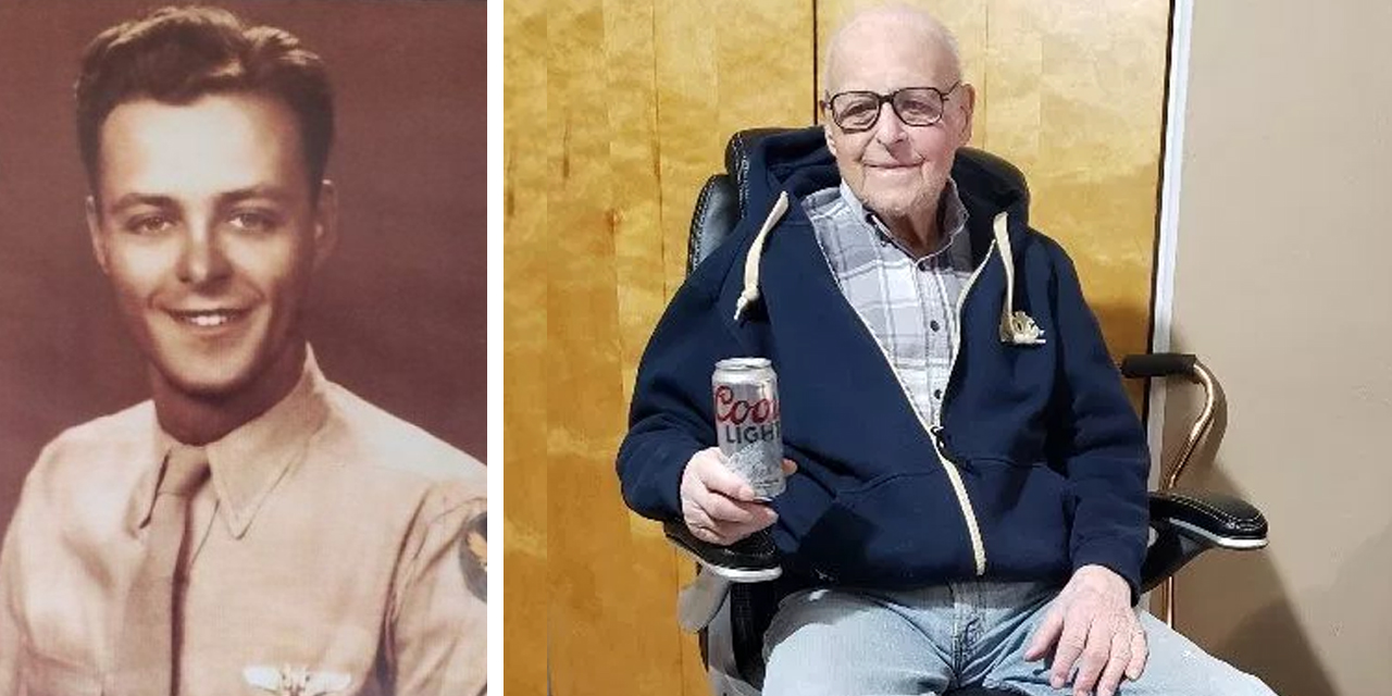 101-Year-Old WWII Gunner Drinks a Silver Bullet, Daily