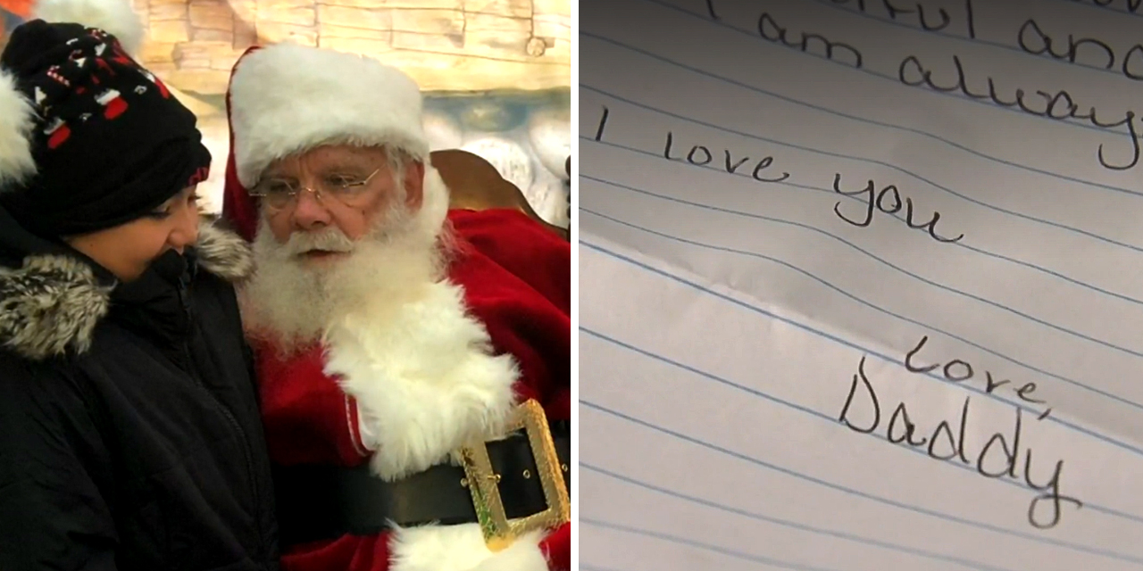 Santa Delivers Letter From Little Girl's Dad in Heaven