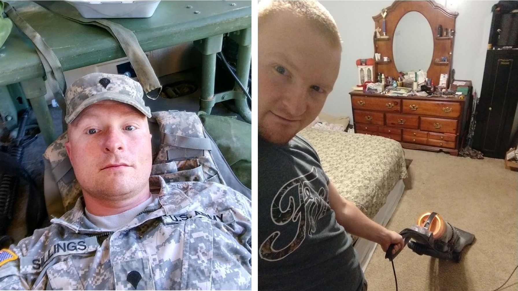 Army Dad Sends Wife Hilarious "Sexy" Selfies