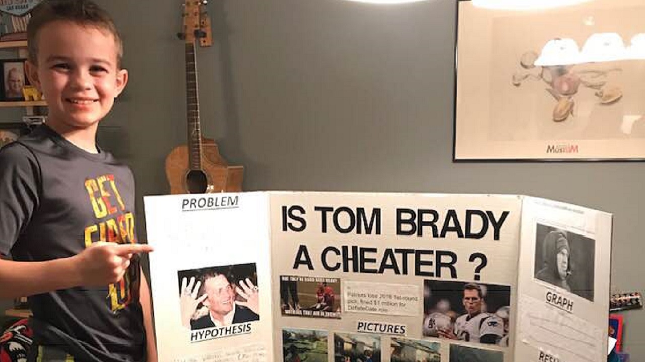 Tom Brady Is a Cheater Claims 10-Year-Old's Winning Science Fair Project