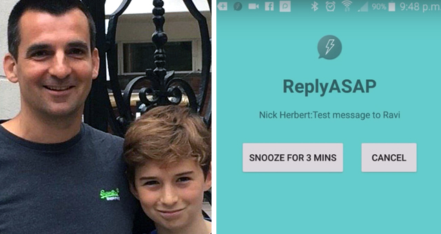 Dad Invents Genius App That Forces Kids to Reply to Your Texts
