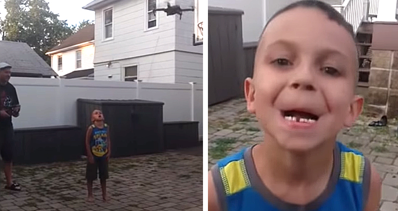Dad Uses Drone to Pull Son's Tooth Out [WATCH]