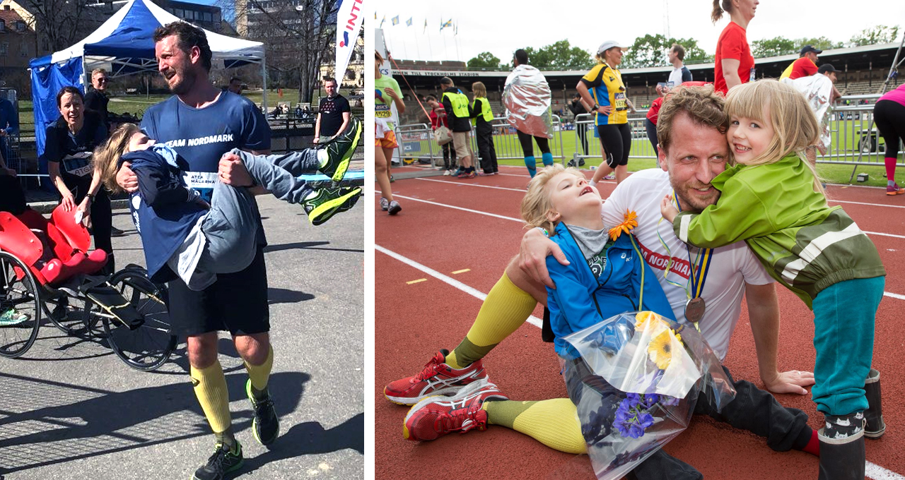 Dad Runs Marathons With Disabled Son