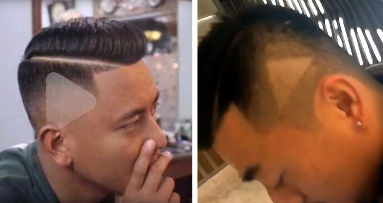 Detail-Oriented Barber Accidentally Shaves "Play" Icon Into Customer's Head [WATCH]