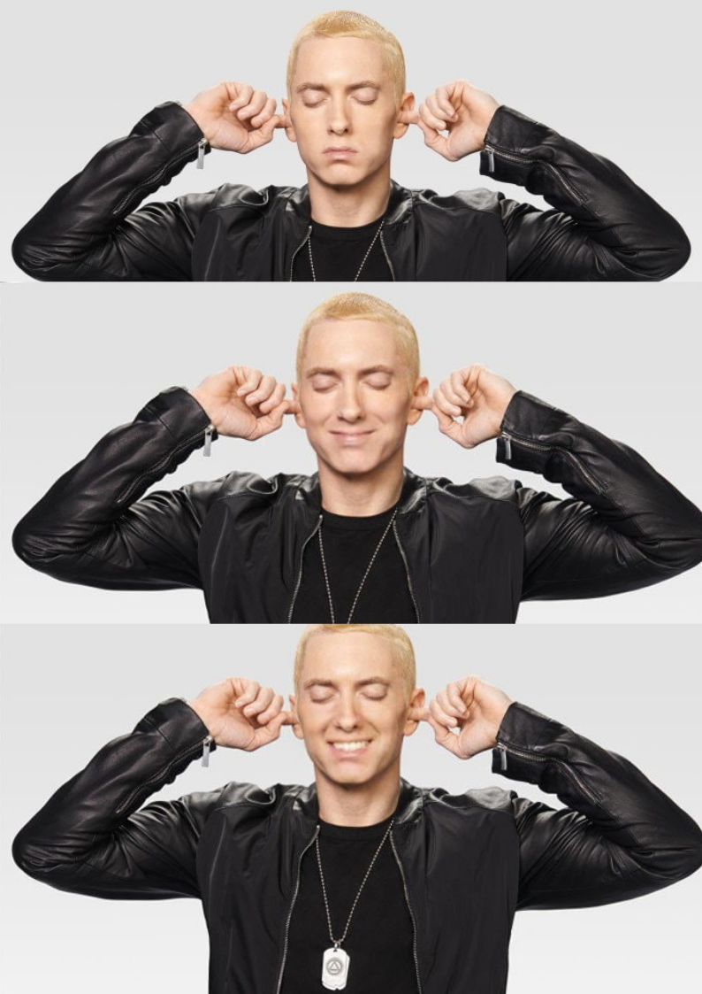 This Guy Is Forcing Eminem to Smile With Photoshop.