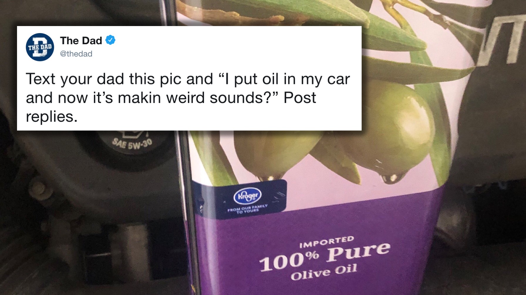 "I Put Olive Oil in the Car" Prank Goes Viral, Here Are Our Favorite Responses