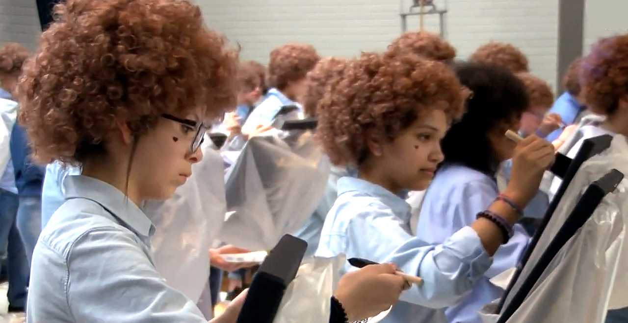 Bob Ross Flash Mob Organized by Texas Art Teacher [WATCH]