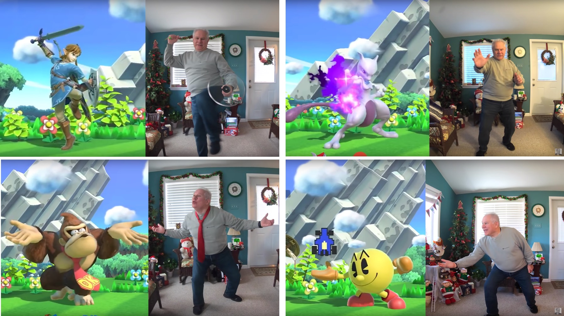 Dad Recreates Every Single Taunt From Super Smash Bros. Ultimate [WATCH]