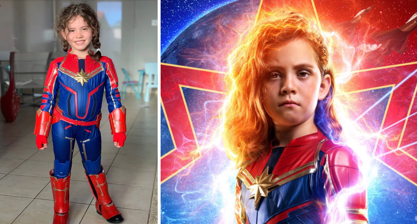 Super Dad Transforms Daughter Into Captain Marvel [WATCH]