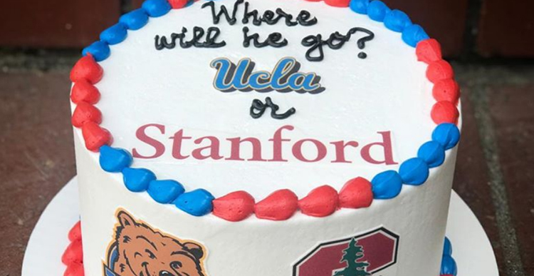 College Reveal Cake