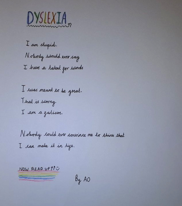 Dyslexia Poem