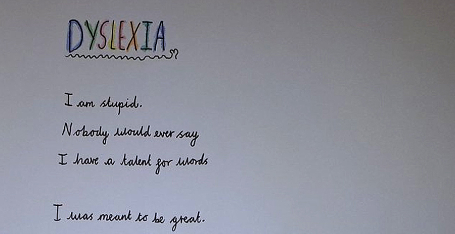 10-Yr-Old's Amazing Poem About Dyslexia Can Be Read in Reverse Too