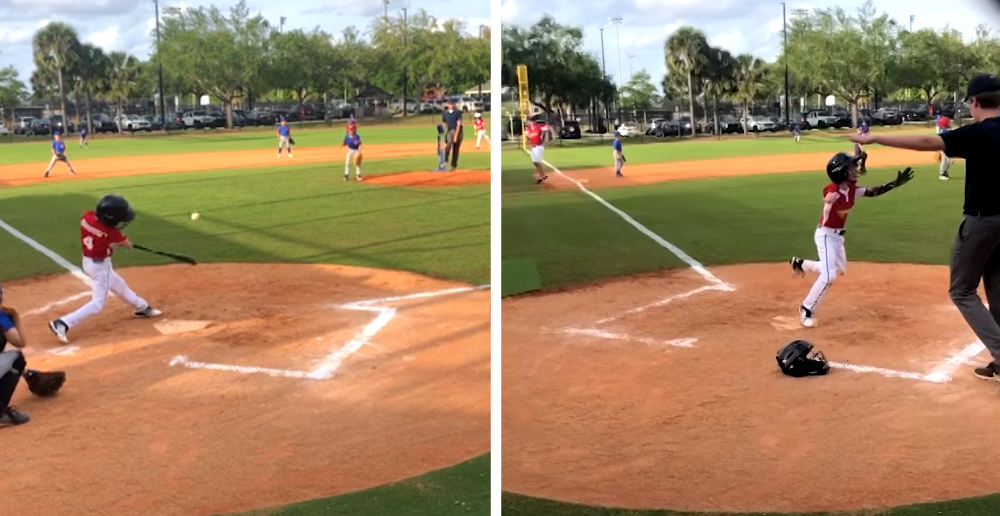 One-Armed Little Leaguer Hits Grand Slam