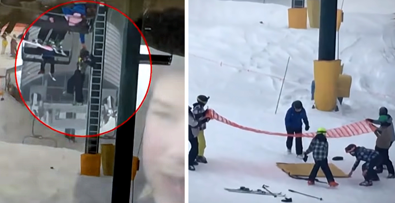 Ski lift rescue